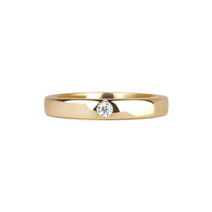 Art Deco 9K 10K 14K 18K Solid Gold DEF Color VS VVS Clarity IGI Certified Round Lab Diamond <b>Proposal</b> Band Stackable Promise <b>Ring</b> - Product Image 4