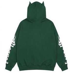 100% Cotton Hoodies Blank <b>Thick</b> <b>Fleece</b> Heavy Weight Oversized Hoodies Custom Print Logo Men's Hoodies & Sweatshirts for Men's - Product Image 3