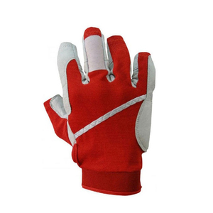 Guantes de Pesca de Alta Calidad, Más Vendidos, de Media Mano, Rojos y Blancos, Sintéticos, Unisex, para Todas las Estaciones, Fáciles de Poner - Product Image 5