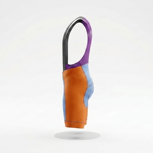 Pantalones cortos de ciclismo con diseño personalizado, material impreso Technics, poliéster/spandex, calidad premium de RIVIAN ATLANTIC - Product Image 3