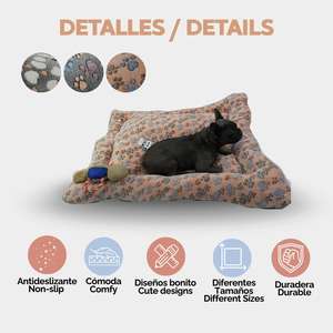 Tappetino per Cani Yommy con Base Antiscivolo in Morbido Tessuto Flanella Disponibile in 3 Misure M (57x75 Cm) L (75x95 Cm) XL (88x112 Cm) per Letti per Animali - Product Image 5
