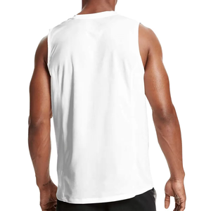 Débardeur pour homme très tendance, de haute qualité, en coton respirant et à séchage rapide, design unique, débardeur blanc sans manches - Product Image 3