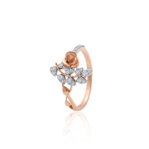 แหวนเพชรทองคำสามสี 14K น้ำหนัก 2.000 กรัม เพชรเพาะเลี้ยงในห้องปฏิบัติการรับรองโดย IGI แหวนหรูสำหรับสุภาพสตรี ของขวัญวันครบรอบแต่งงาน ขายส่ง - Product Image 2