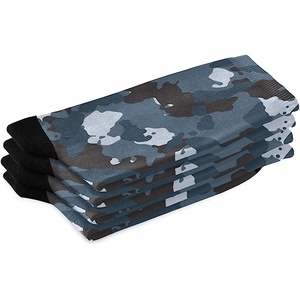 Chaussettes pour garçons en coton marron antidérapantes à imprimé camouflage de qualité supérieure, fabriquées sur mesure, chaussettes de compression pour enfants et familles, mode enfant - Product Image 2