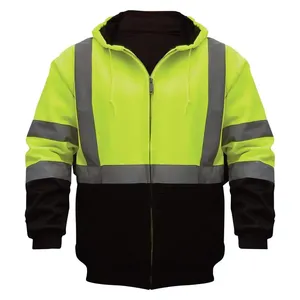 <b>Worker</b> Security Clothing Coat Mechanical Men Hi Vis Custom Construction Workwear Reflective Safety Work <b>Jacket</b> - Product Image 3
