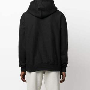 Sudadera con Capucha Negra para Hombre, Diseño de Águila Bordada, Corte Holgado, Estilo Casual para Otoño, Manga Regular, Felpa Francesa de Algodón - Product Image 2