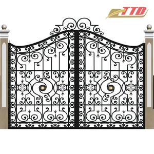 Puerta Tradicional de Hierro Inoxidable Clásica con Detalles Forjados a Mano, Ecológica, Dimensiones Personalizadas, Acabado Duradero para Exteriores para el Hogar - Product Image 2