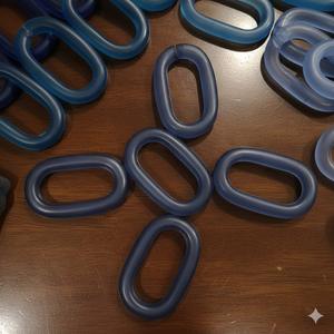 Chaîne en résine faite à la main, écologique, en forme de hibou ange, modèle rétro tendance, couleur amovible - Product Image 3