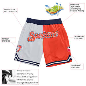 Shorts de basketball d'été BSCI 2025 pour hommes, shorts de basketball en mesh, streetwear - Product Image 5