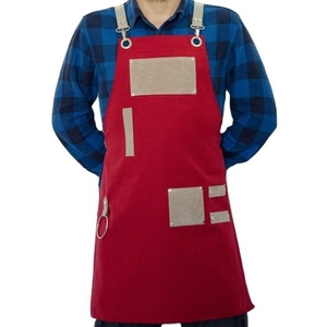 Hair Stylist Barber <b>Aprons</b> and Beauty Salon Hairdresser Wholesale Cross Back Barber <b>Aprons</b> Denim Bib <b>Aprons</b> - Product Image 1