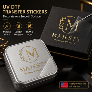 สติกเกอร์ติดแบบ UV DTF แบบกำหนดเอง กันน้ำ ลายสามมิติ สำหรับแก้วน้ำ แก้วมัค ขวด แล็ปท็อป โทรศัพท์มือถือ ตกแต่ง DIY - Product Image 2