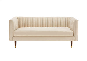 Sofá Seccional en Forma de L 33 BAILEY, Tapizado en Cuero PU y Tela, Estructura de Madera Maciza, Patas de Metal, Espuma de Alta Densidad, para Sala de Estar - Product Image 5