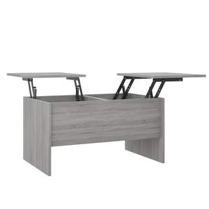 Table basse en bois d'ingénierie gris Sonoma 31.5 "x 19.7" x 16.7 "Taille - Product Image 2
