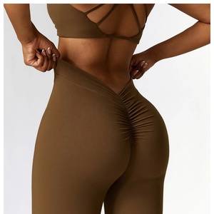 Leggings évasés pour femmes, pantalon de yoga taille haute, extensible, pour l'entraînement sportif, la gym, le fitness et l'exercice - Product Image 2