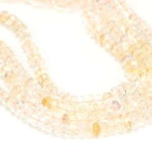 Cuentas redondas lisas de citrino dorado natural, cuentas de piedras preciosas de citrino en forma de rondel de 6-9 mm, citrino de calidad AAA - Product Image 5