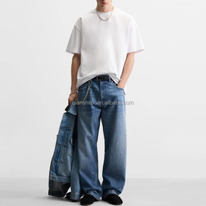 Wholesale Streetwear Plain Blank T-shirts Oversize Heavyweight <b>White</b> Shirts Drop Shoulder 100% Cotton t Shirts Manufacturer - Product Image 1