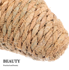 Pots de rangement au sol en jacinthe d'eau de style rétro, fabriqués au Vietnam, avec poignées, tissés à la main, écologiques - Product Image 3