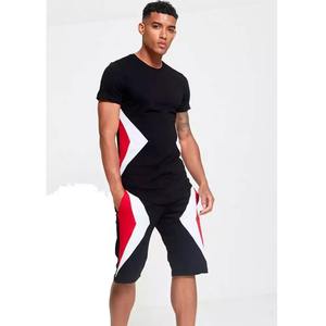 Ensemble de t-shirt et short pour homme en tissu velours léger et respirant en polyester/coton, personnalisé, fabriqué au Pakistan - Product Image 3
