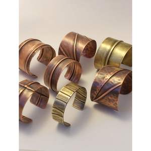 Sleek Copper <b>Bracelet</b> for Trendy Style and <b>Health</b> Benefits Jewelry Findings Product - Product Image 1