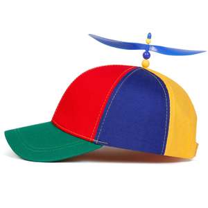 Gorra de béisbol con diseño de libélula de bambú arcoíris, divertida, con hélice de helicóptero, para aventura, gorra snapback para adultos, niños y niñas - Product Image 5