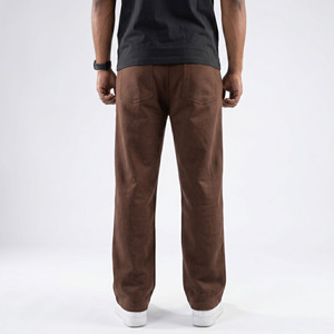 Pantalon de jogging molletonné pour homme, coupe droite, épais, taille haute élastique, style oversize ample, style streetwear - Product Image 2