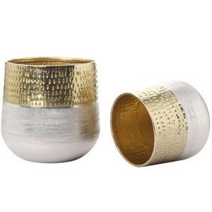 Jardinière Moderne Écologique en Métal Doré avec Finition Acide pour Décorations Florales Maison & Jardin - Product Image 2