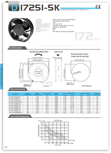 Ventilador de refrigeración de flujo axial de 24/48V con gabinete de servidor para una refrigeración óptima de Taiwán - Product Image 4