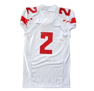 Customized Printed Men's Adult American Football Shirts Tops 100% Polyester Breathable Quick Dry Plus Size Custom Team Name Logo - Product Image 1