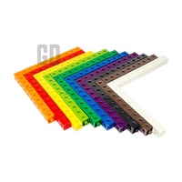 Juego de cubos de enlace de 1000 piezas para contar bloques de conexión de clasificación STEM, cubos de conteo, bloques de números educativos