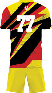 Ensemble de maillots de sport classiques verts pour hommes, 100% polyester, nouvelle arrivée, uniformes de football, logo personnalisé, sublimation - Product Image 3