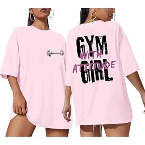 Camisetas divertidas para entrenamiento para mujer, camiseta gráfica extragrande para levantamiento de pesas, camisetas para chicas de gimnasio con actitud, camisetas para amantes del gimnasio - Product Image 1