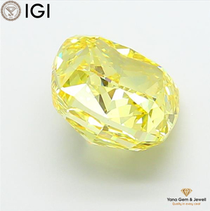 เพชรสีเหลืองสดใส ระดับความสะอาด VS1 น้ำหนัก 6.50 กะรัต ใบรับรอง IGI เพชร CVD ที่เพาะเลี้ยงในห้องปฏิบัติการ รูปทรงคุชชั่น สำหรับทำแหวนดีไซเนอร์ - Product Image 6