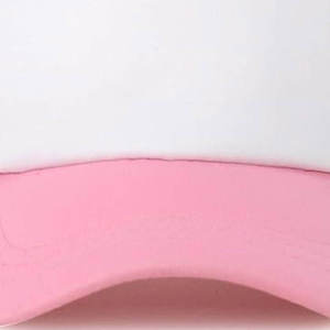 หมวกแก๊ปตาข่ายสีชมพูขาวแบบขายส่ง แผงหน้าโฟมแบบเรียบ ปีกโค้งสีชมพู รับทำโลโก้ตามสั่ง หมวก Snapback ผู้ผลิตจากสหรัฐอเมริกา สหราชอาณาจักร ยุโรป - Product Image 6