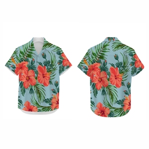 Camisa tropical sublimada para hombre, ropa de playa de poliéster personalizada, de secado rápido, con botones, informal, para vacaciones de verano, a la moda. - Product Image 6