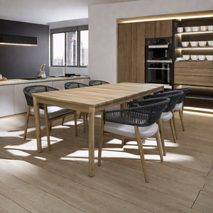 Ensemble de table à manger en bois massif de style minimaliste Mobilier de restaurant durable pour la cuisine Fabriqué au Vietnam - Product Image 3