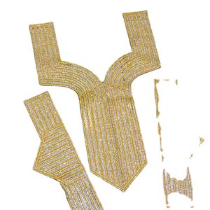 Latest Water-soluble Embroidered Floral Sequins Collar Neck Lace <b>Applique</b> Patches for Women Dresses Hats Deals in Wholesale - Product Image 1