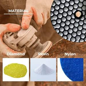 High Performance HGP OEM Medium Hardness 100mm Resin Diamond Abrasive <b>Pad</b> #0#5 Dry <b>Polishing</b> for Granite Marble Smooth Glossy - Product Image 3