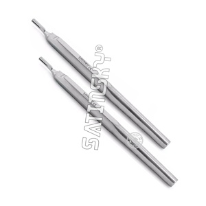 Nuevo Juego de 10 Piezas de Palas Quirúrgicas Dentales Rectas Redondas de Acero Inoxidable, Instrumentos Manuales - Product Image 3