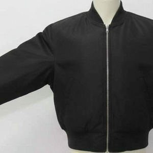 2026 Trending Men's Spring Front Custom logo Padded OEM High Quality Zip <b>Black</b> Zipper Jackets - Product Image 4