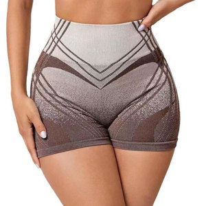 Shorts de sport taille haute en tissu Oxford imperméable avec nœud en dentelle, tricotés, respirants, en coton élasthanne, taille élastique, bouton classique pour femme - Product Image 1