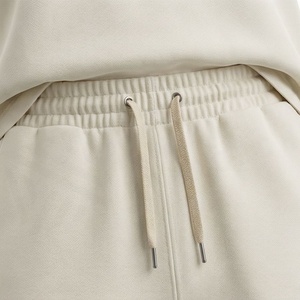 Ensemble décontracté 2 pièces en coton tricoté pour femme : T-shirt à col rond et manches courtes brodé, couleur unie, coupe ample, au-dessus du genou - Product Image 5