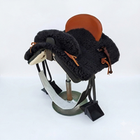 Selle d'équitation légère 16 pouces en synthétique, style Vaquero espagnol et portugais, avec arceau en plastique durable, équipement professionnel pour chevaux