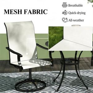 Set di due poltrone color crema e sedie da pranzo per arredamento da giardino/patio - Product Image 3