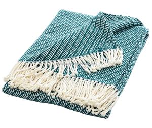 Manta de Jacquard bohemio de algodón tejida a mano, manta decorativa de boda para interiores para adultos y cama de bebé, decoración del hogar - Product Image 1