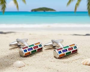 Mancuernillas Personalizadas de Lujo para Hombre |   Mancuernillas de Acero Inoxidable y Plata de Ley 925 |   Joyería al por mayor para puños de camisa de negocios y bodas - Product Image 3