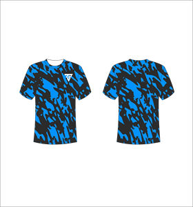 เสื้อยืดแขนสั้นลายอาร์ไกล์สำหรับผู้ชาย สีน้ำเงิน ดำ ขาว พิมพ์ลายแบบซับลิเมชั่น ระบายอากาศได้ดี สวมใส่สบาย คอกลม ทรงปกติ - Product Image 5