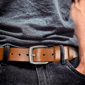 New Arrival Leather Belt for Men Full Grain Real Solid Leather Luxury Men <b>Office</b> Wear Leather Belt in Low Price OEM Service - Product Image 6