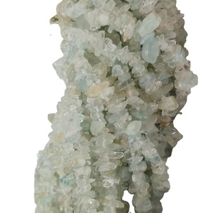 พลอยสีฟ้าธรรมชาติสีขาวระดับสูงลูกปัดหลวมสวยงามสำหรับการทำเครื่องประดับ - Product Image 1