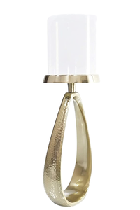 เชิงเทียนอะลูมิเนียมเคลือบทองคำ ดีไซน์ทันสมัย ตกแต่งบ้าน สินค้าขายดีล่าสุด ทำด้วยมือ รับสั่งทำตามแบบ - Product Image 5