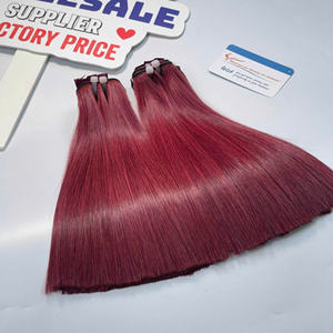 Extensión de tejido de cabello Remy vietnamita Super doble hueso dibujado recto listo para enviar sin cabello humano de color mezclado - Product Image 5